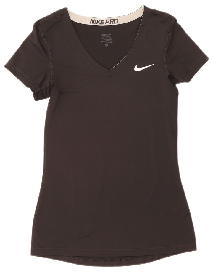 Женская футболка Nike Dri Fit Top UK 8, маленькая черная