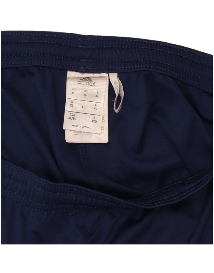 Мужские спортивные шорты Adidas Climalite XL темно-синие из полиэстера