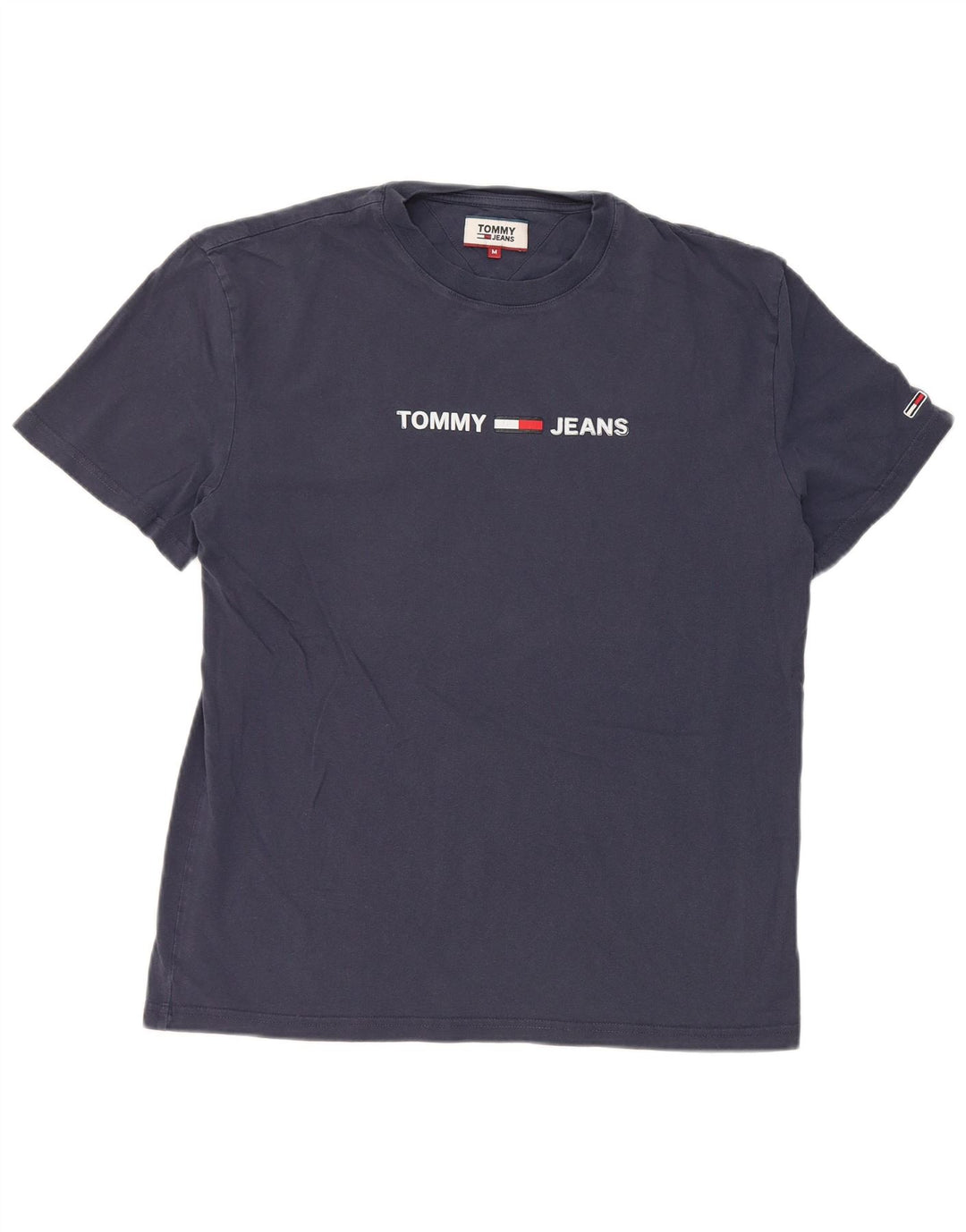 Мужская футболка с рисунком Tommy Hilfiger, средний темно-синий