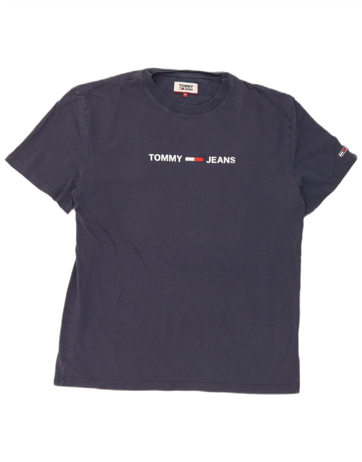 Мужская футболка с рисунком Tommy Hilfiger, средний темно-синий