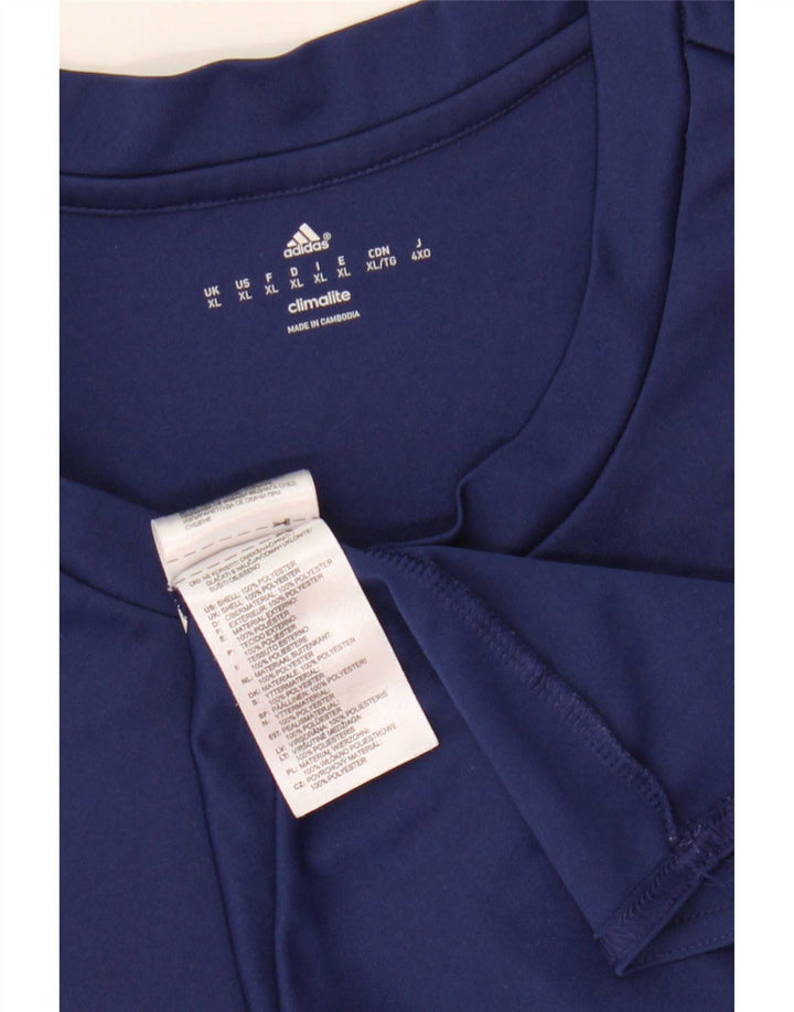 Adidas Мужская футболка Climalite Top XL Темно-синий полиэстер
