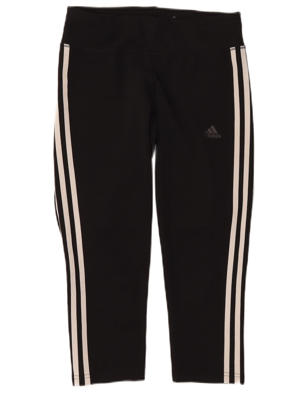 Женские леггинсы-капри ADIDAS Climalite UK 8/10, маленькие черные, полиэстер