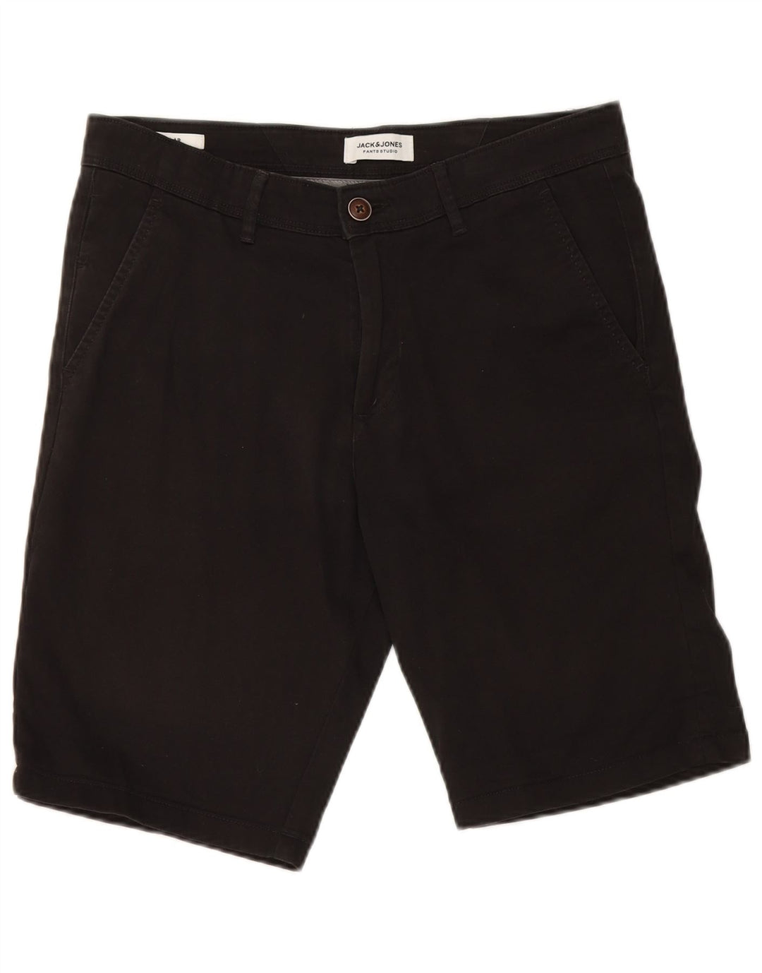 Мужские шорты чинос Jack & Jones, маленькие, черные, хлопковые, W29