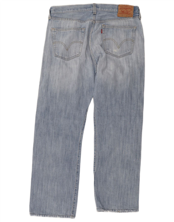 Мужские прямые джинсы Levi's 501 W36 L32 синие, хлопок