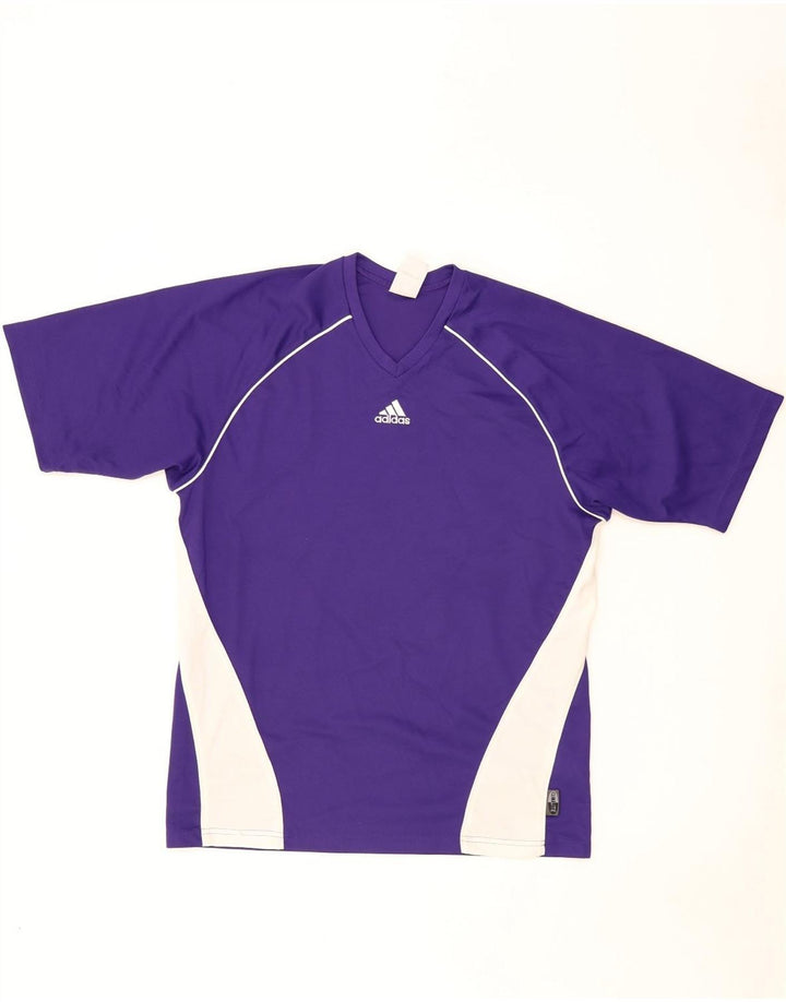 Мужская футболка Adidas Top Small Purple из полиэстера с цветными блоками