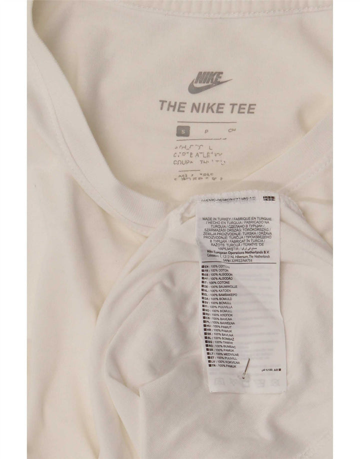 Мужская футболка Nike, маленький белый хлопок
