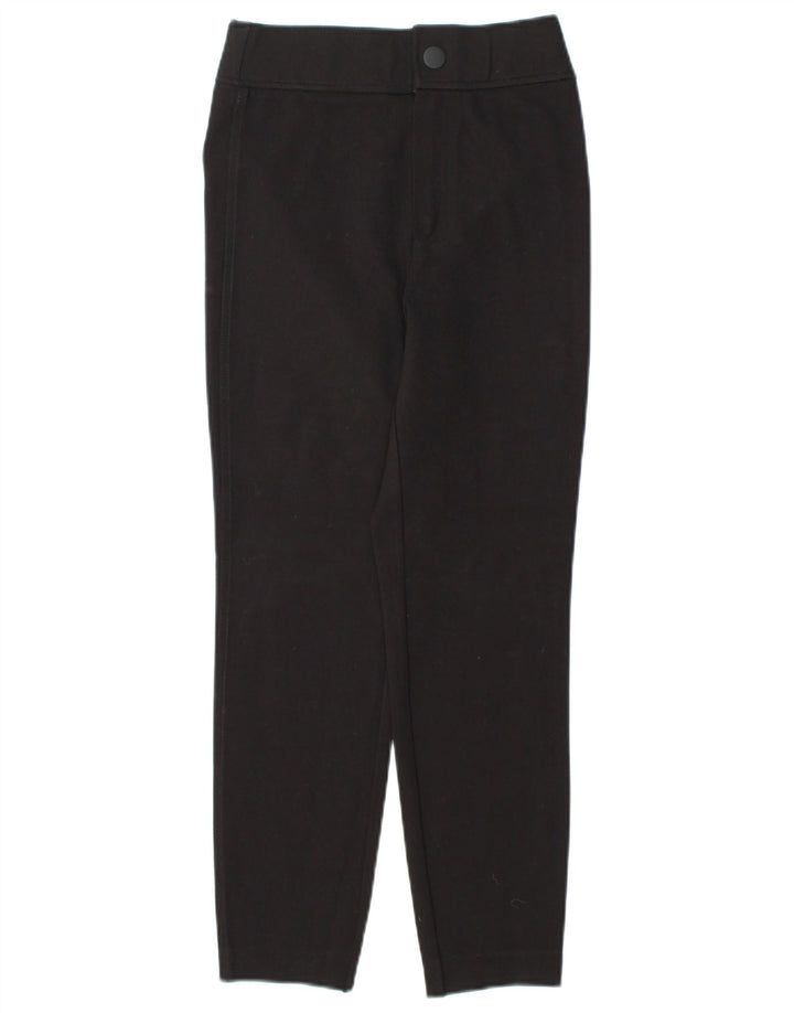 Женские укороченные брюки скинни ZARA, маленькие W26 L25, черные