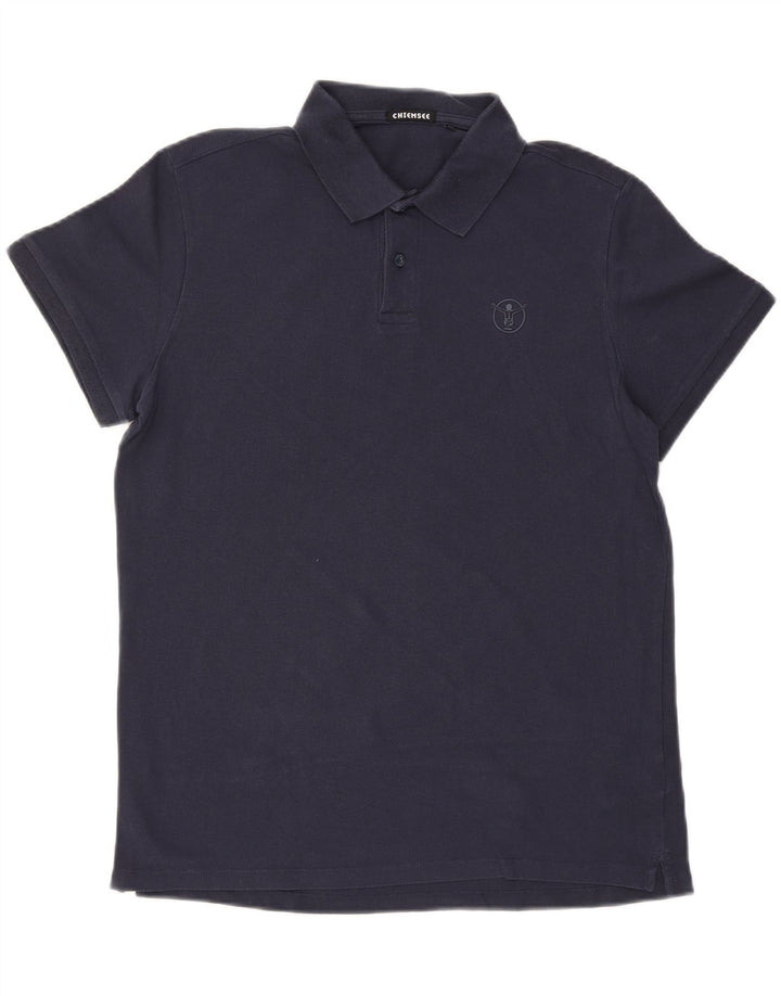 CHIEMSEE Mens Polo Shirt Large Navy Blue Cotton Vintage Chiemsee and Second-Hand Chiemsee from Messina Hembry 