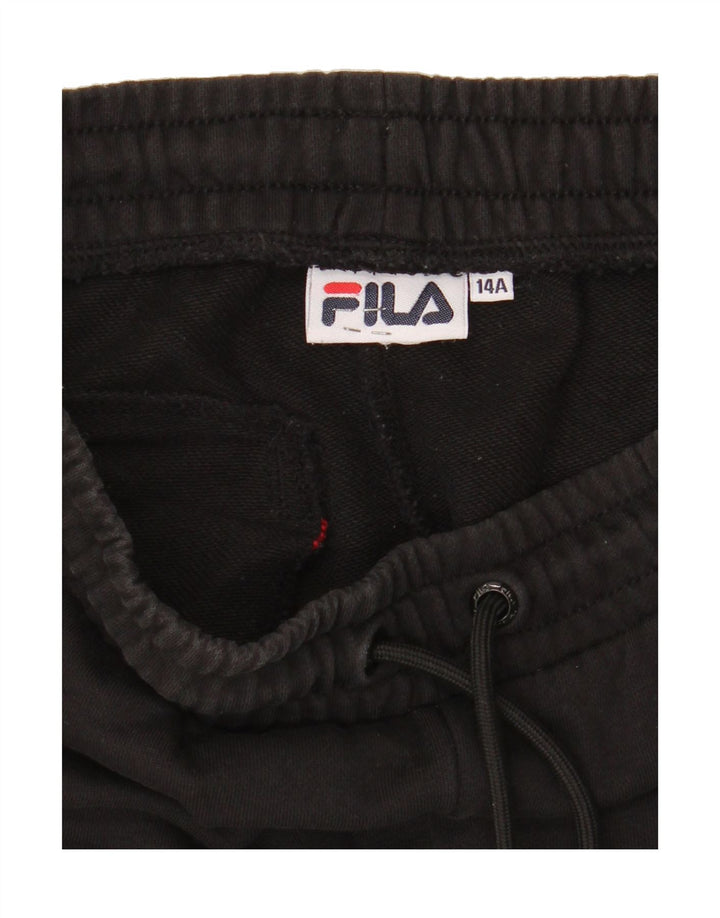 FILA Boys Tracksuit Trousers Joggers 13-14 Years Black Vintage Fila and Second-Hand Fila from Messina Hembry 