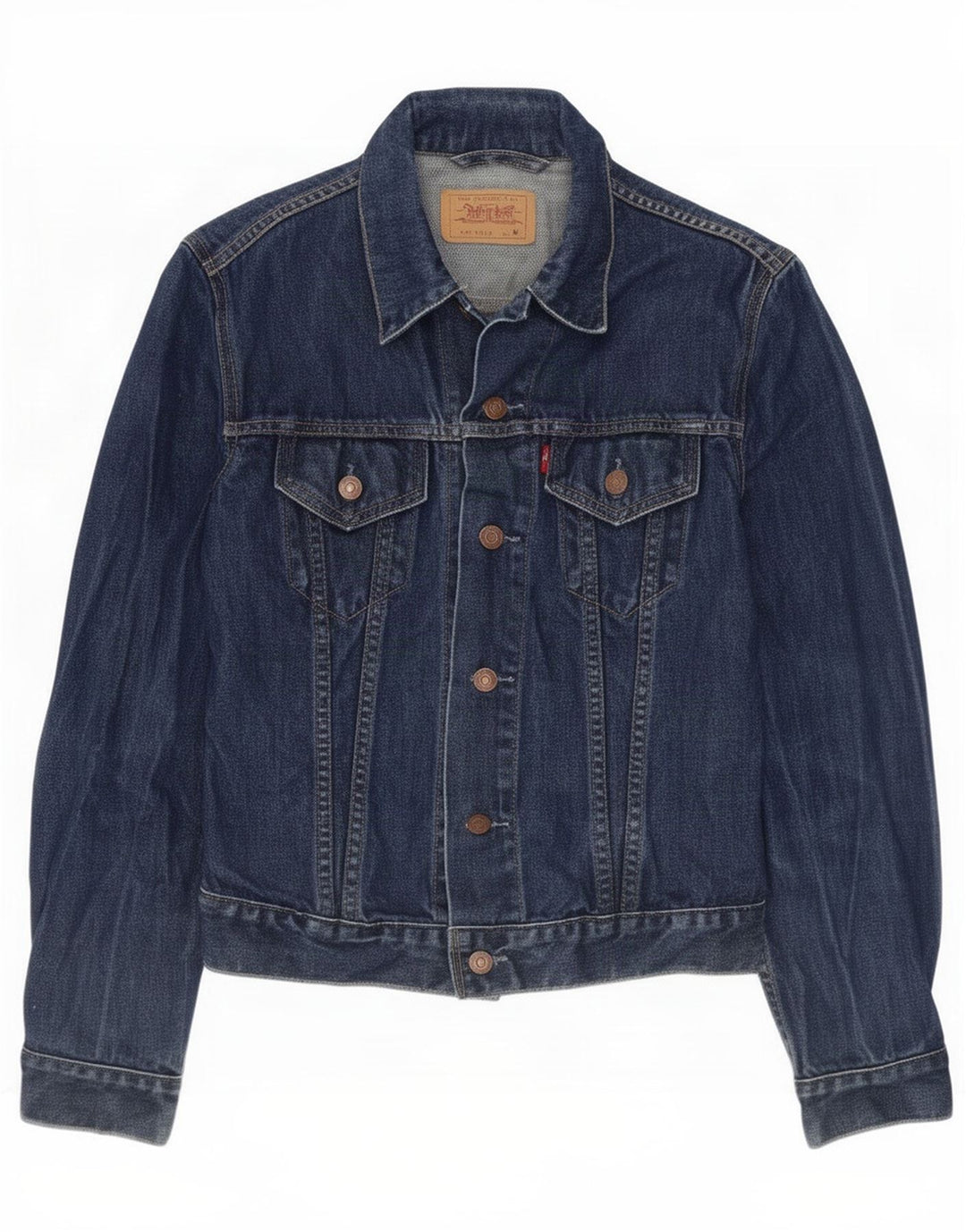 Женская джинсовая куртка Levi's UK 12, средний темно-синий, хлопок