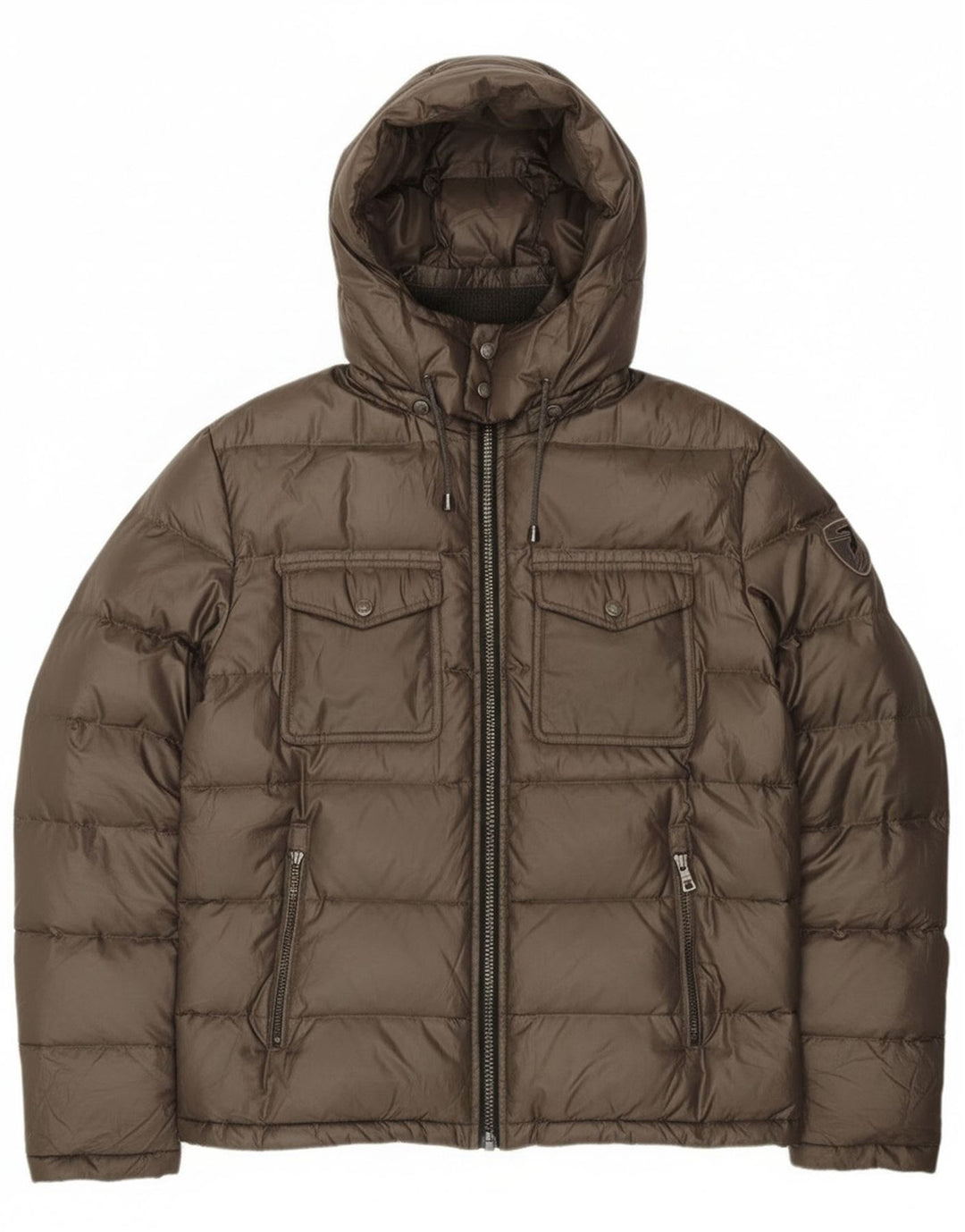 Мужская утепленная куртка Trussardi Jeans IT 54 2XL Хаки Полиэстер