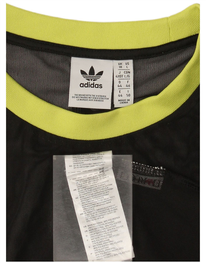 Женская футболка Adidas Top UK 18 XL, черный полиэстер