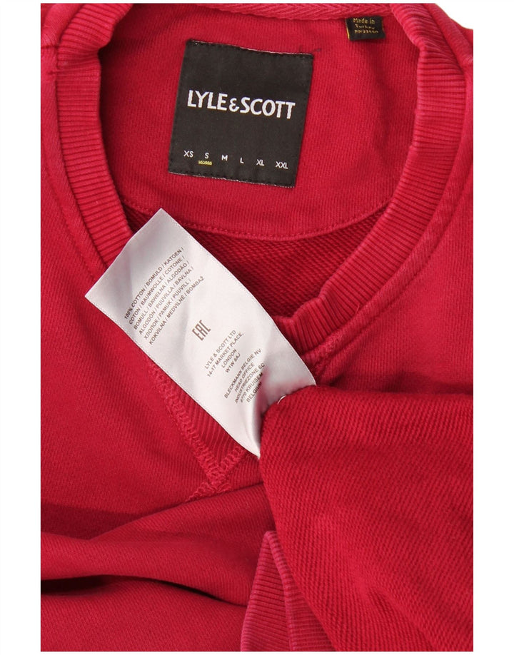 Мужской свитшот LYLE & SCOTT, маленький красный хлопковый джемпер