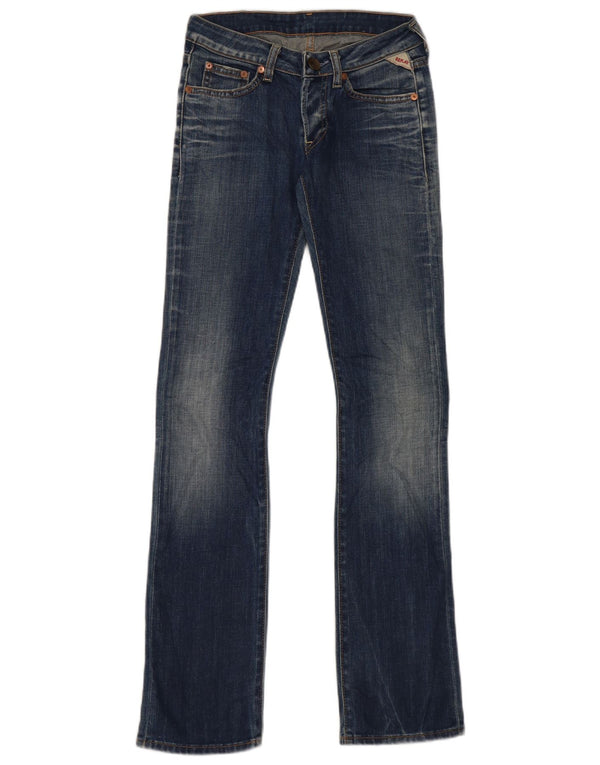 Женские узкие джинсы Replay Bootcut W25 L32, синие, хлопок