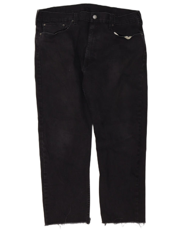Мужские зауженные джинсы Levi's 502 W38 L26, черный хлопок