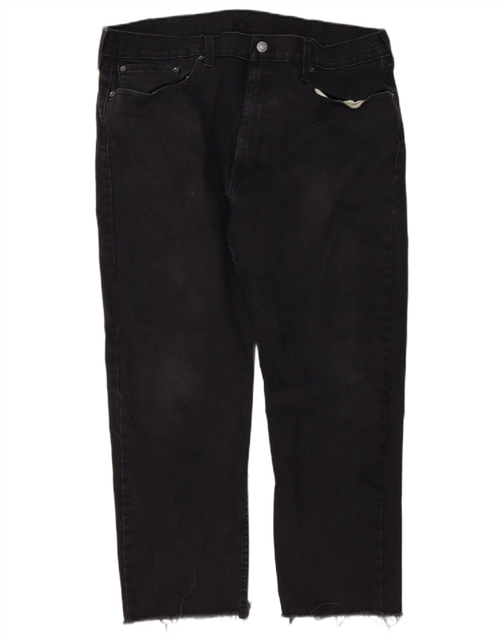 Мужские зауженные джинсы Levi's 502 W38 L26, черный хлопок