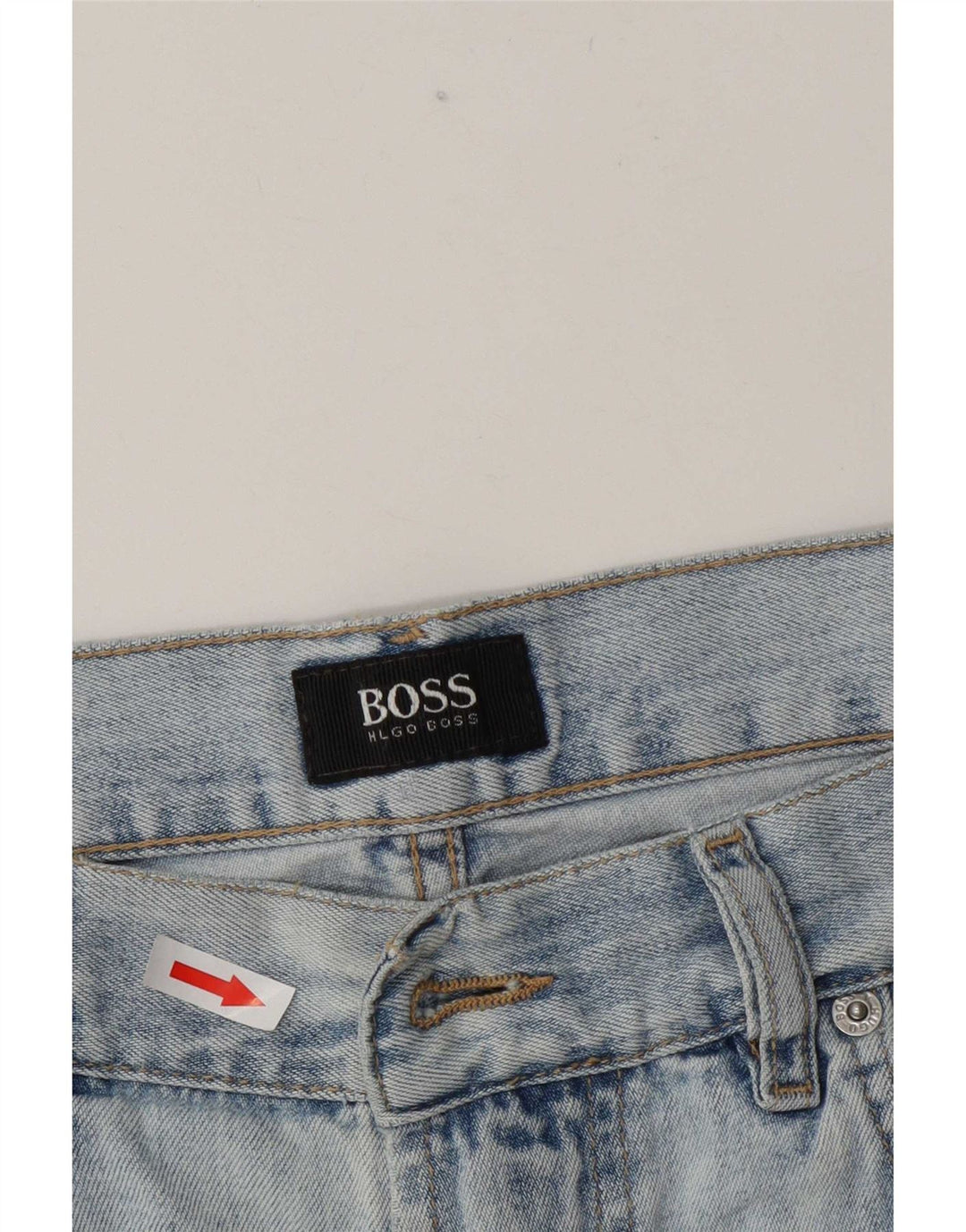 Мужские джинсовые шорты Hugo Boss W35, большие синие