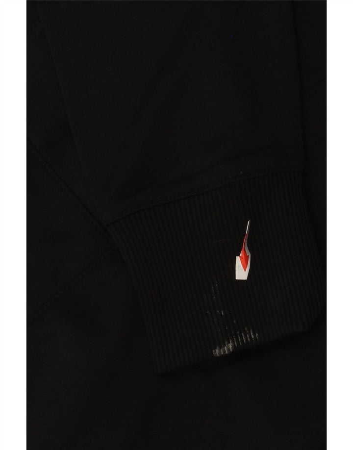 Женская спортивная куртка Nike UK 10/12, средний черный полиэстер в тонкую полоску