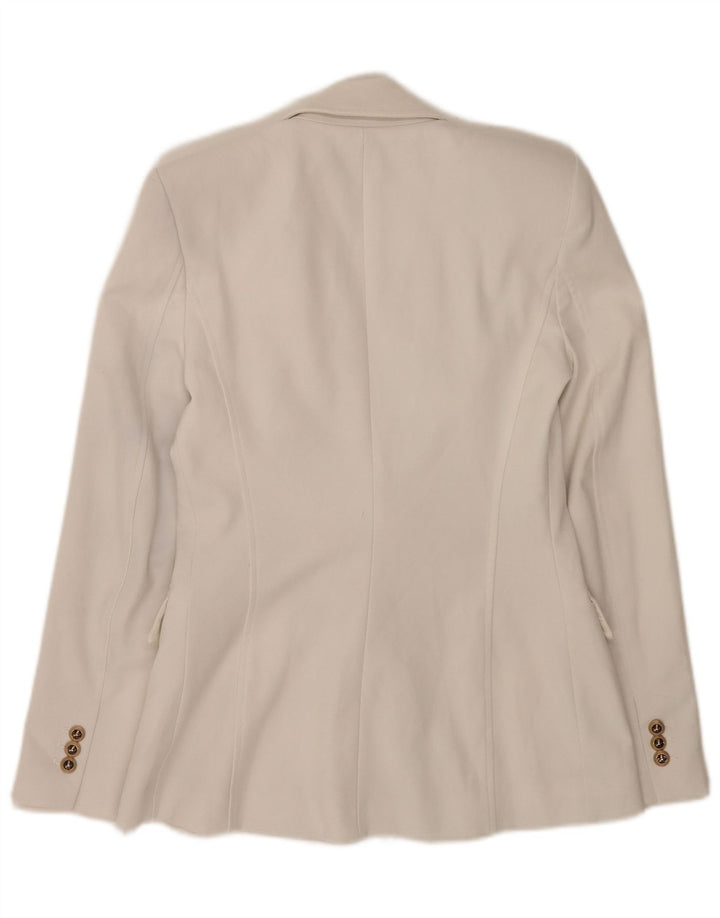 Женский двубортный пиджак Zara UK 6 XS, белый полиэстер