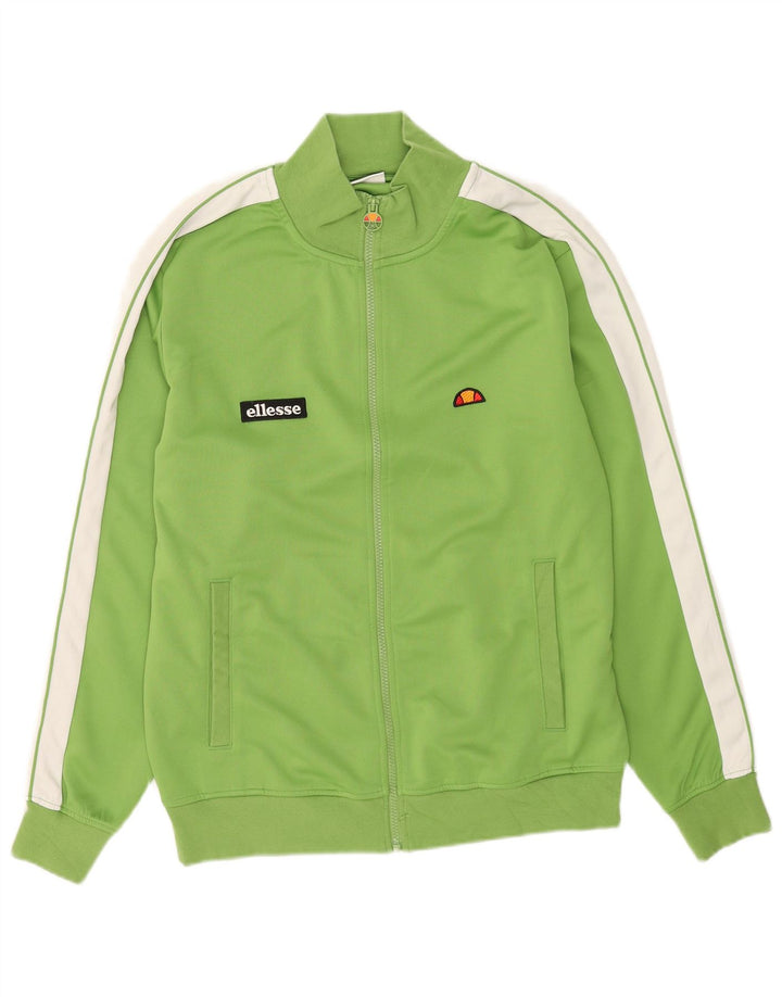 Мужской спортивный костюм Ellesse, верхняя куртка, средний зеленый полиэстер с цветными блоками