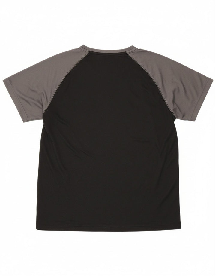 MOUNTAIN WAREHOUSE Mens IsoCool T-Shirt Top XL Black Colourblock Polyester