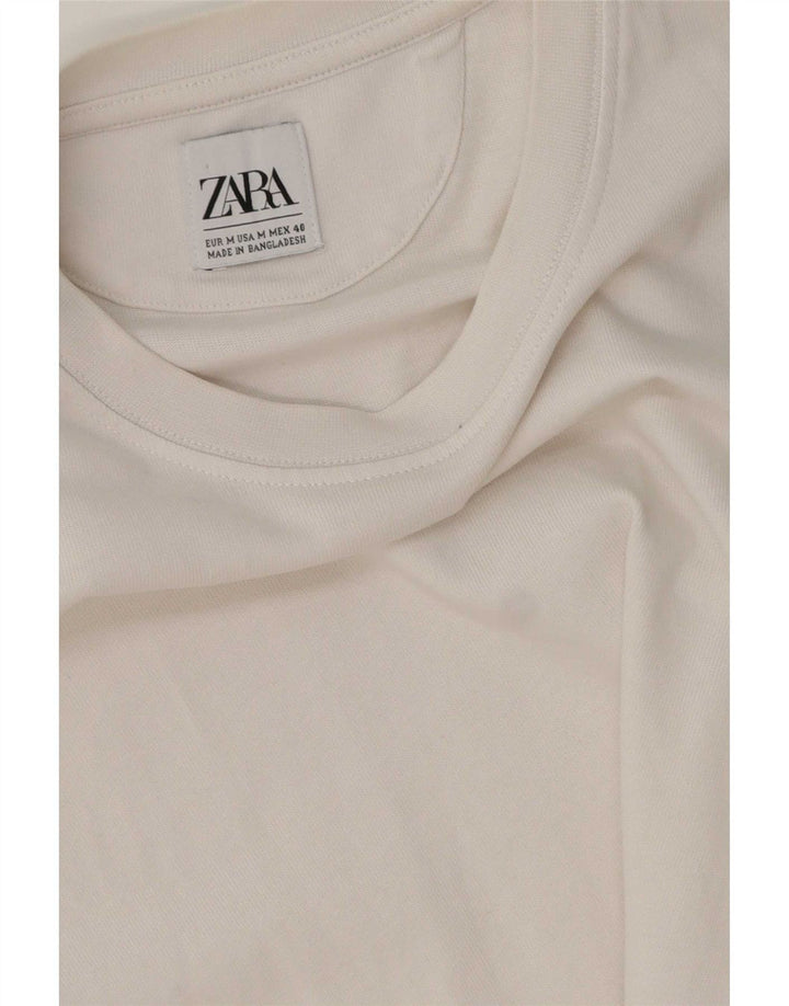 Zara Мужская футболка Top Medium White