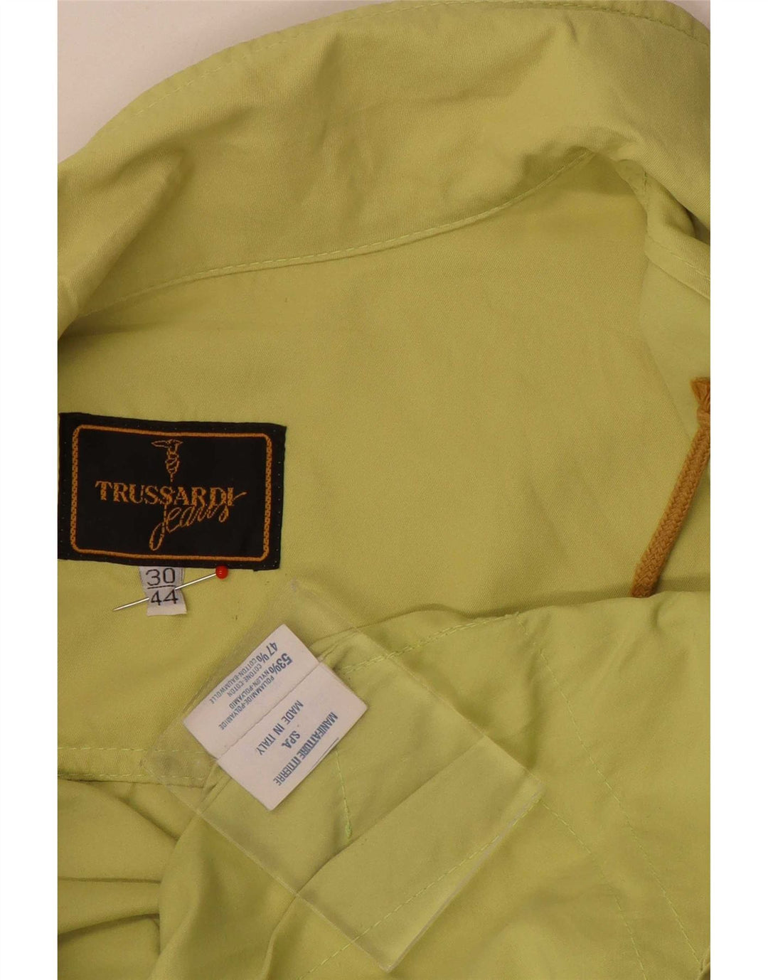 Trussardi Jeans Женский бомбер оверсайз IT 44 Средний Зеленый Полиамид