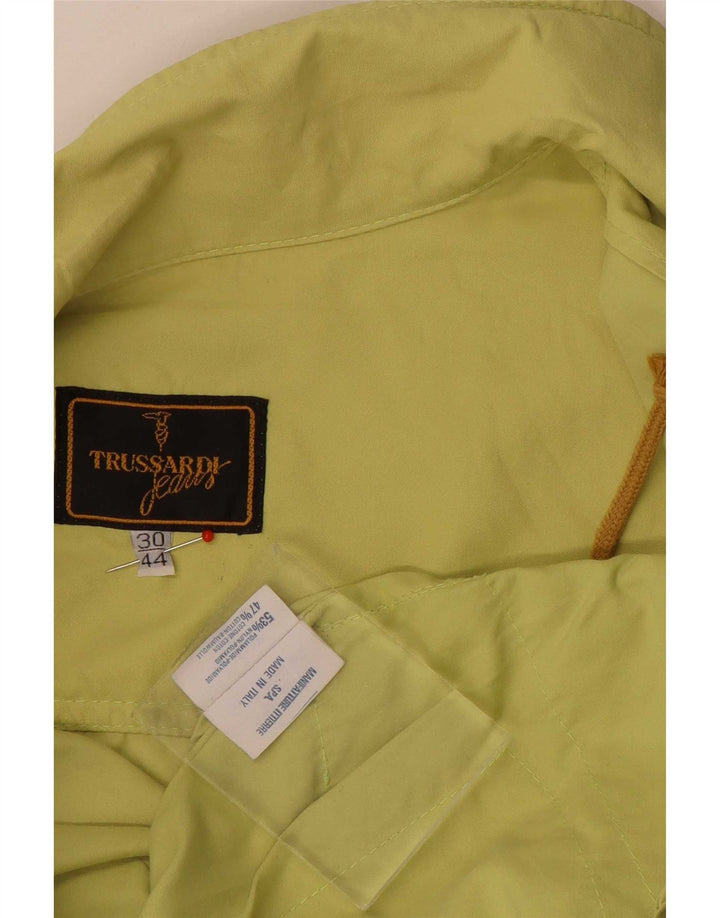 Trussardi Jeans Женский бомбер оверсайз IT 44 Средний Зеленый Полиамид