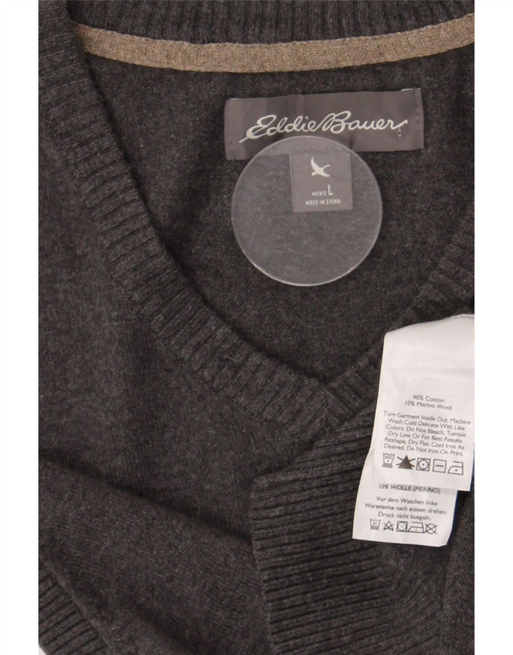 Мужская майка Eddie Bauer, большая серая хлопковая майка