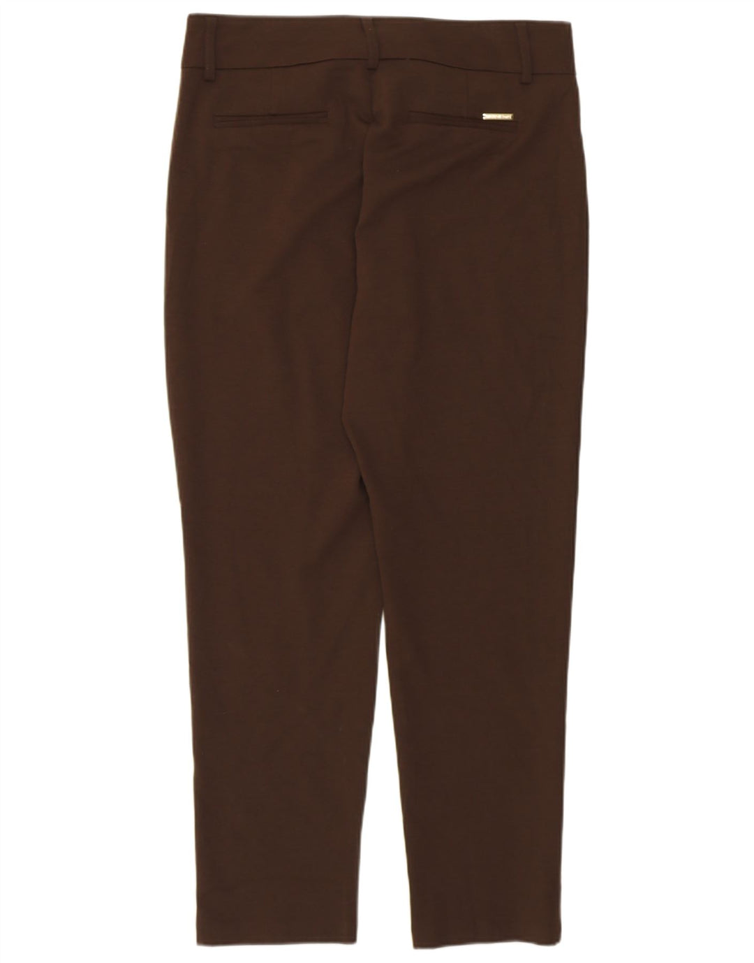 Michael Kors Женские узкие костюмные брюки США 10, большие W32 L28, коричневые