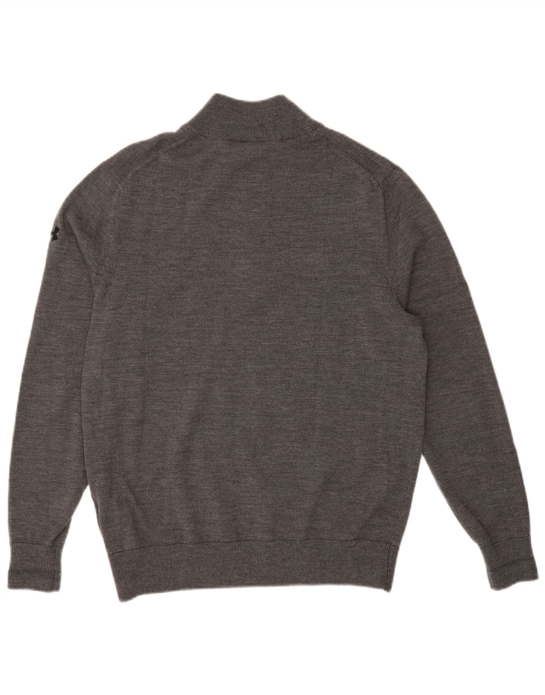 UNDER ARMOR Мужской высокий джемпер с воротником на молнии с рисунком, средний серый