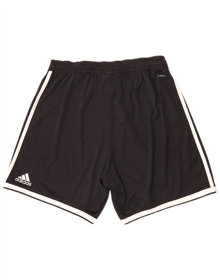 Мужские спортивные шорты Adidas Climalite, большие черные из полиэстера