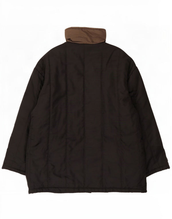 Мужская стеганая куртка Invicta UK 42 XL, черная с цветными блоками