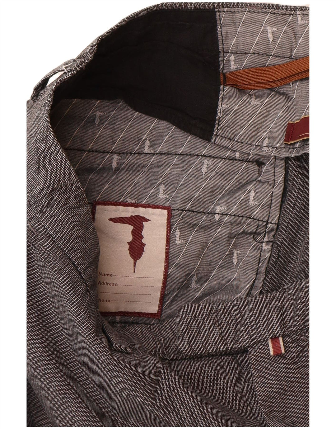 Trussardi Женские прямые костюмные брюки W33 L30 Серые хлопковые