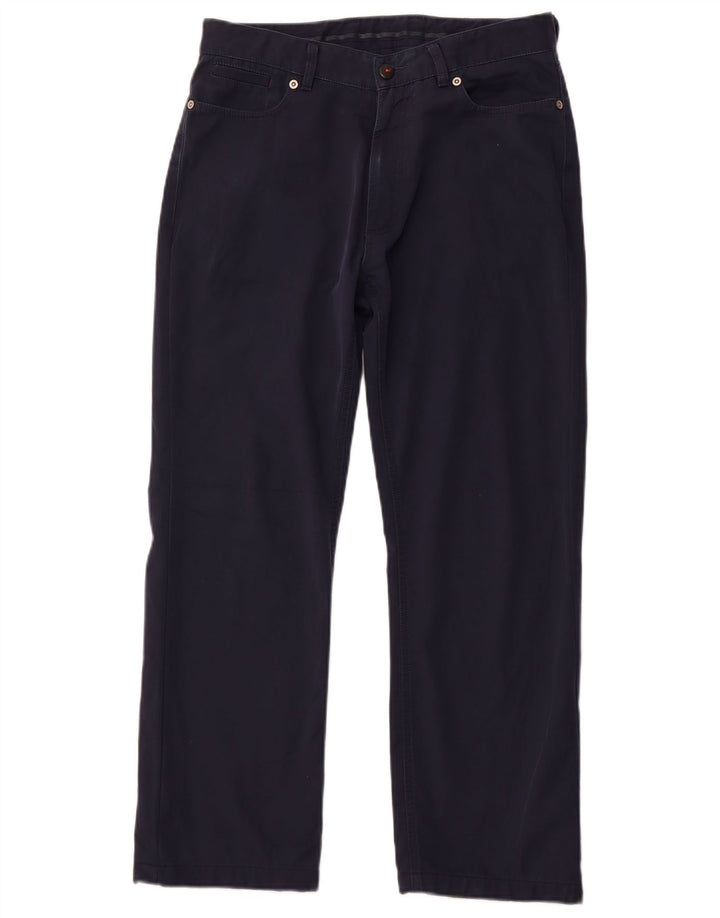 AVIREX Мужские прямые повседневные брюки W32 L27 Темно-синий полиэстер