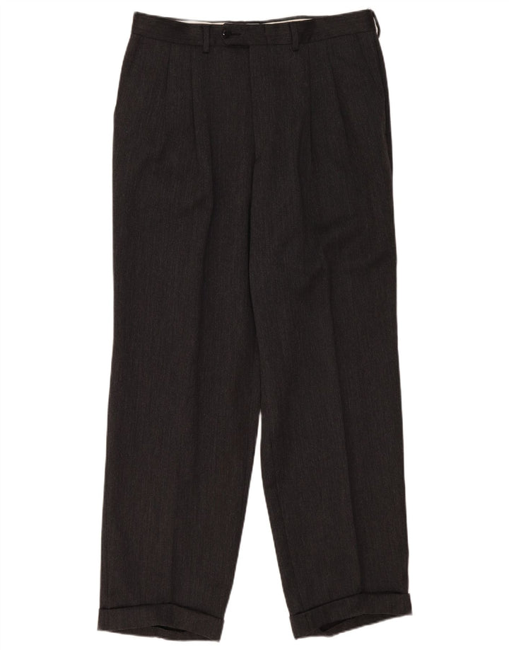 Cacharel Мужские костюмные брюки с привязкой IT 50 Large W34 L31 Серые