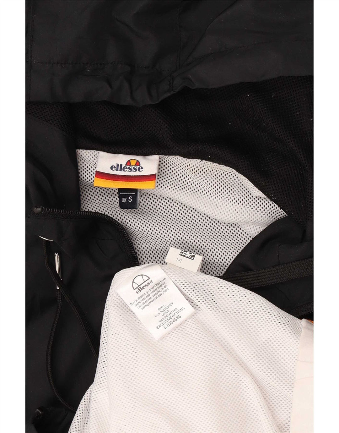 Мужской спортивный костюм с капюшоном Ellesse, маленькая черная куртка с цветными блоками