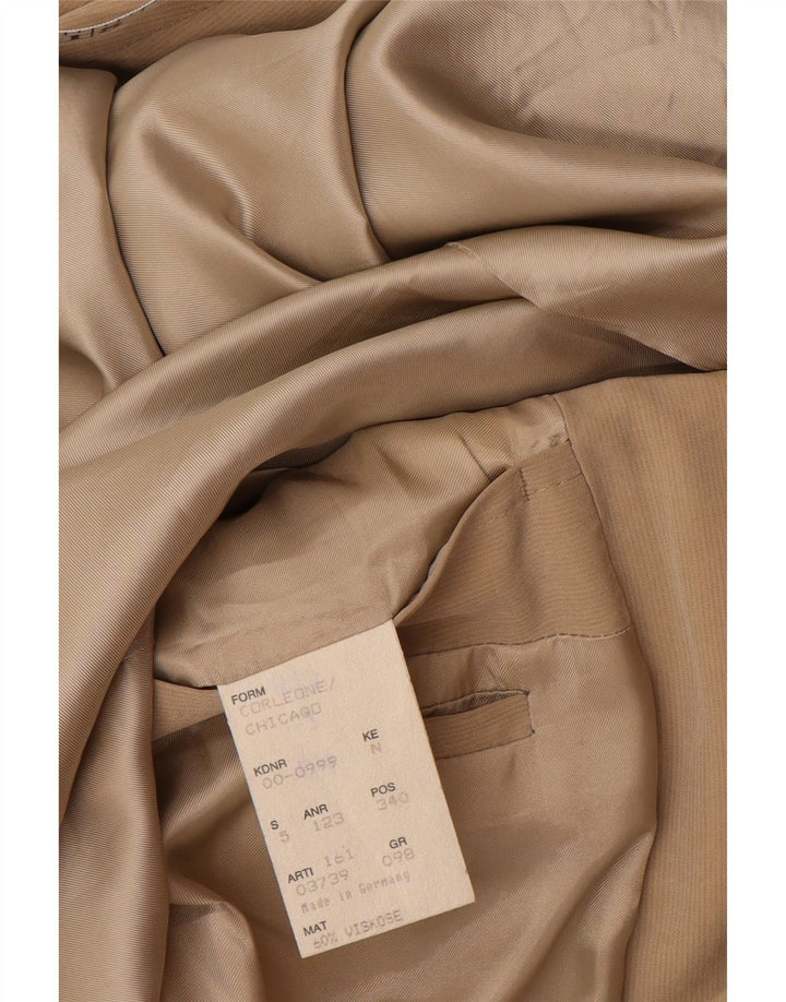 HUGO BOSS Mens 2 Button Blazer Jacket Size 98 Large Beige Viscose