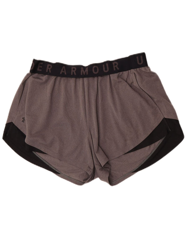 Женские спортивные шорты Under Armour Heat Gear UK 18 XL, серые с цветными блоками