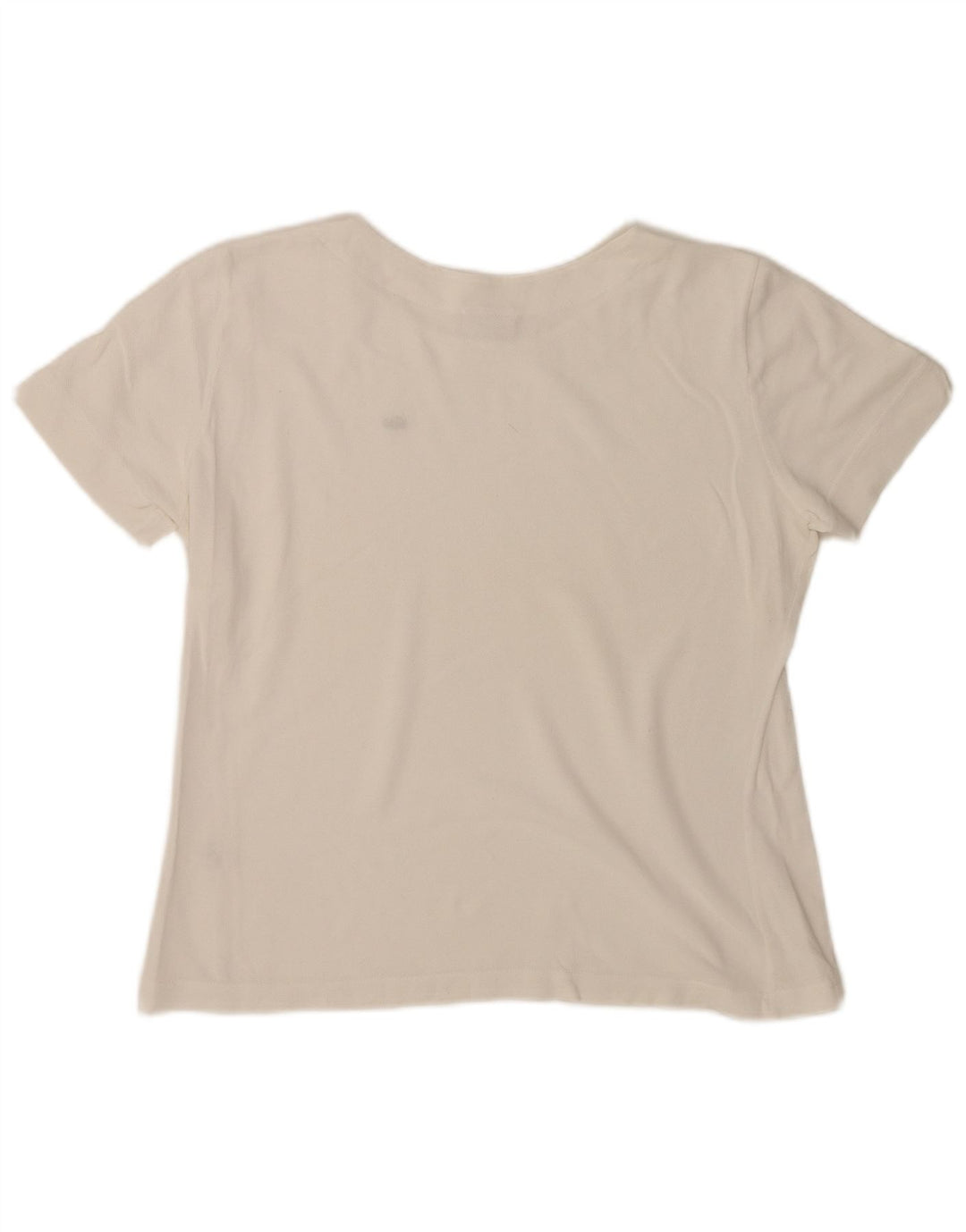 Женская футболка Lacoste, размер 46 XL, белый хлопок