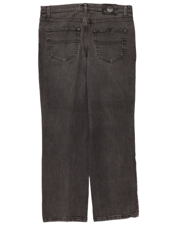 Мужские прямые джинсы TRUSSARDI W36 L29 серые, хлопок