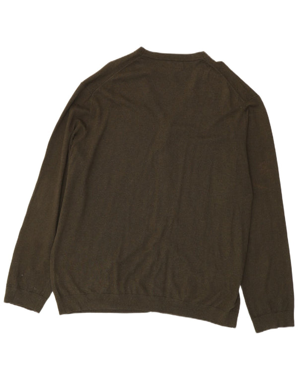 Мужской кардиган Marks & Spencer 2XL, хлопок хаки