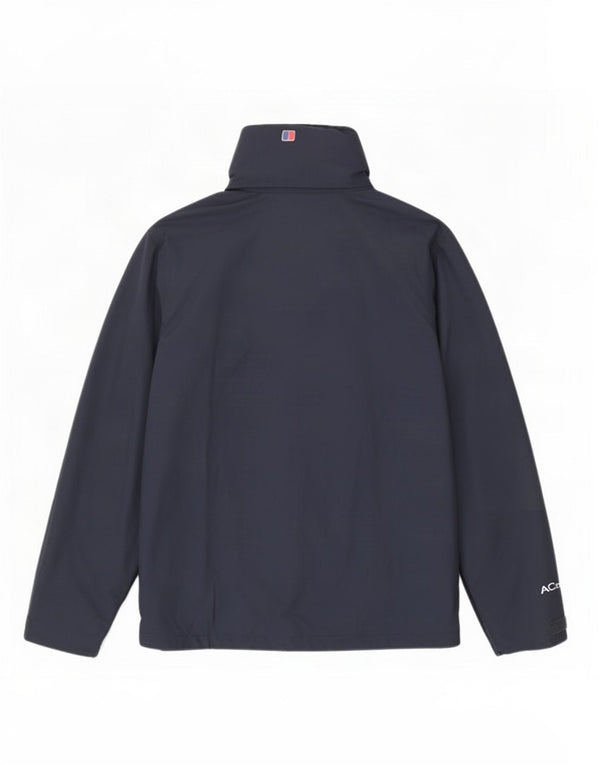 Мужская ветровка Berghaus с капюшоном UK 40, большая темно-синяя, полиамид