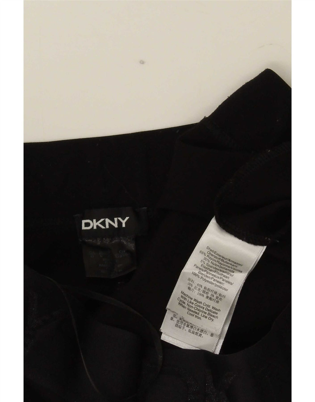 Dkny Женские укороченные брюки с рисунком, большие W32 L24, черный вискоза