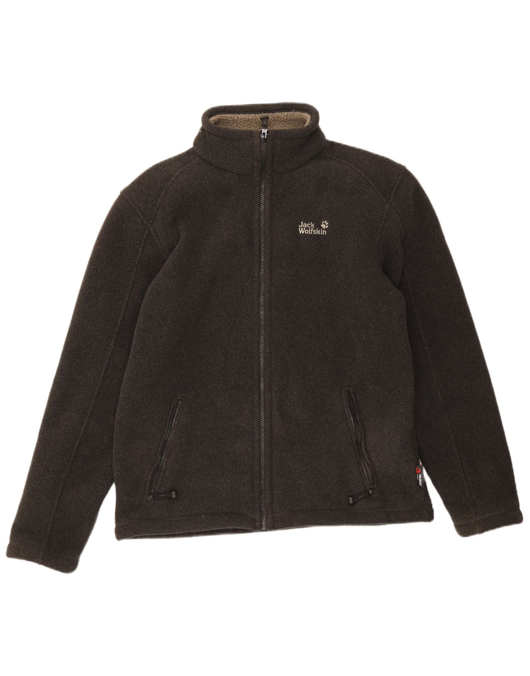 Мужская флисовая куртка JACK WOLFSKIN UK 40/42, большой серый полиэстер