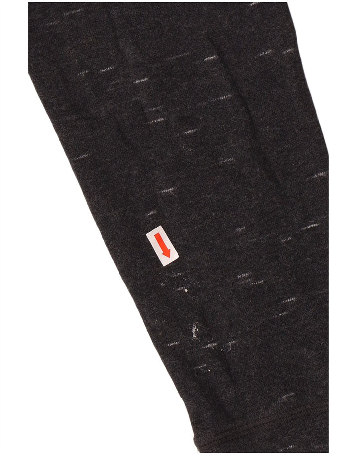 Женский джемпер с капюшоном оверсайз Champion UK 10, маленький серый хлопок с крапинками