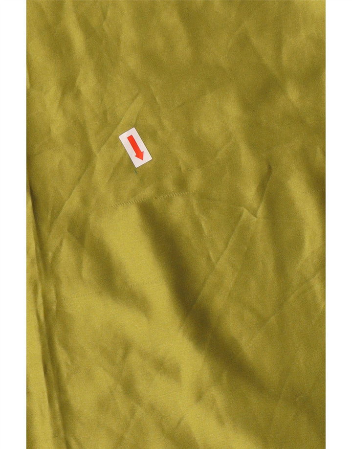 Винтажное женское платье-фартук UK 14, большой зеленый цвет