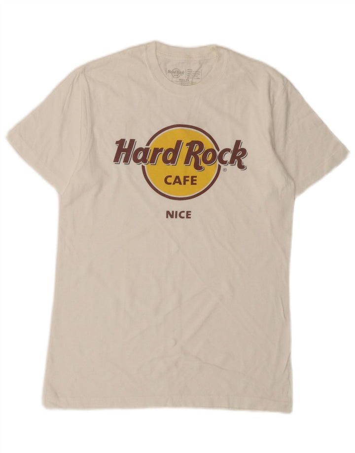 Мужская футболка с красивым рисунком Hard Rock Cafe, маленький белый хлопок