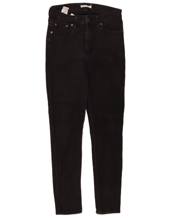 Женские джинсы скинни Levi's 721 с высокой посадкой W29 L30, черный хлопок