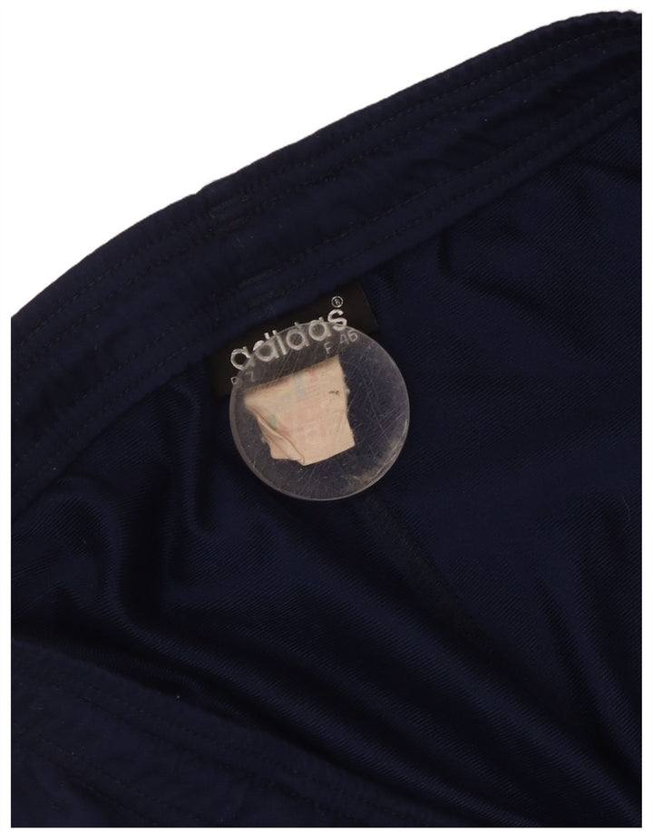 Мужские спортивные шорты Adidas с графическим рисунком, большие темно-синие, полиэстер с цветными блоками